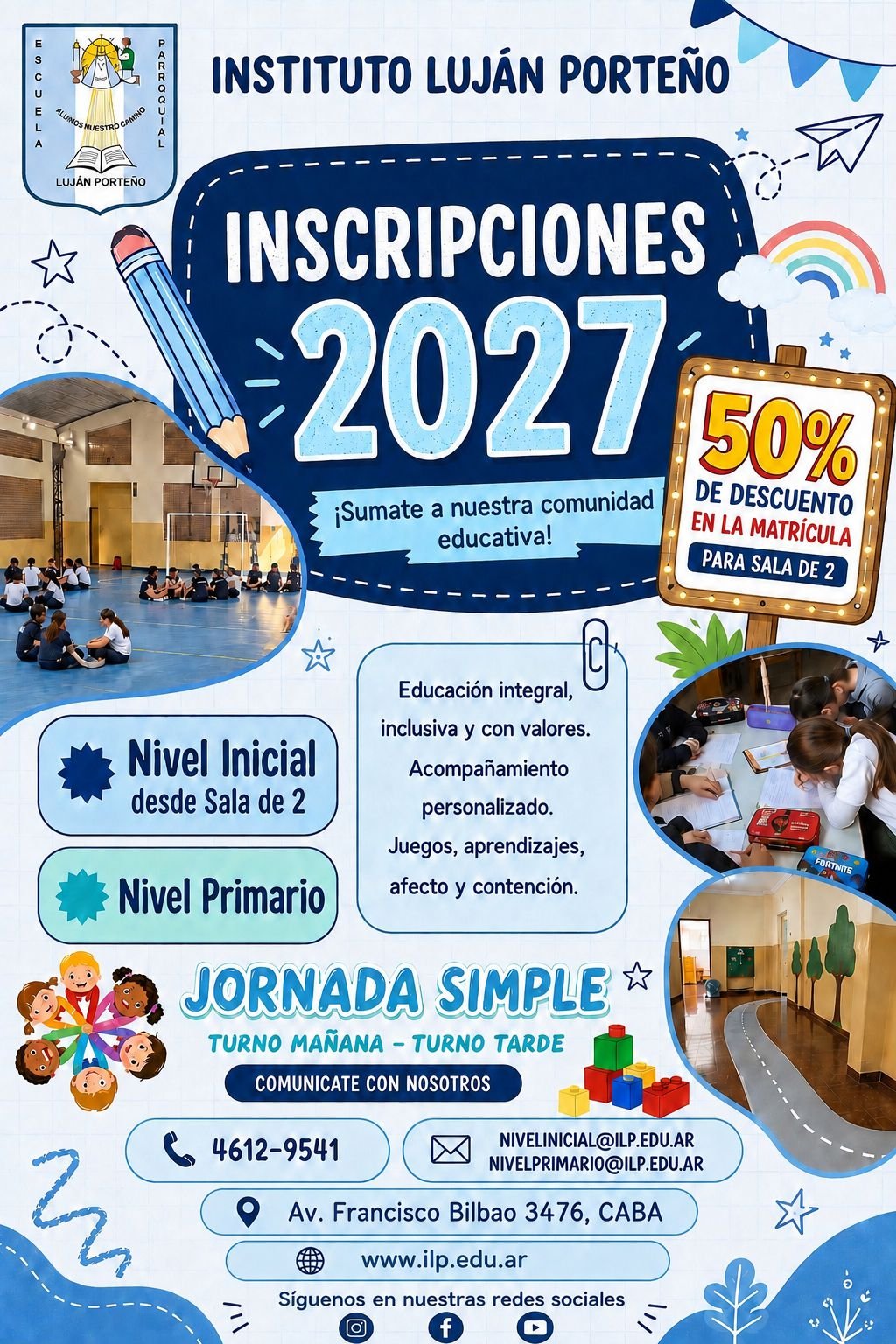 Inscripciones 2027 – Instituto Luján Porteño